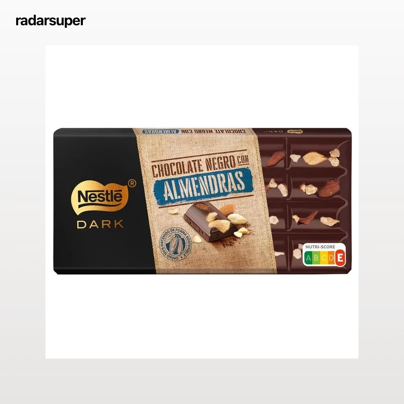NESTLÉ Dark Chocolate negro con almendras 150 g.