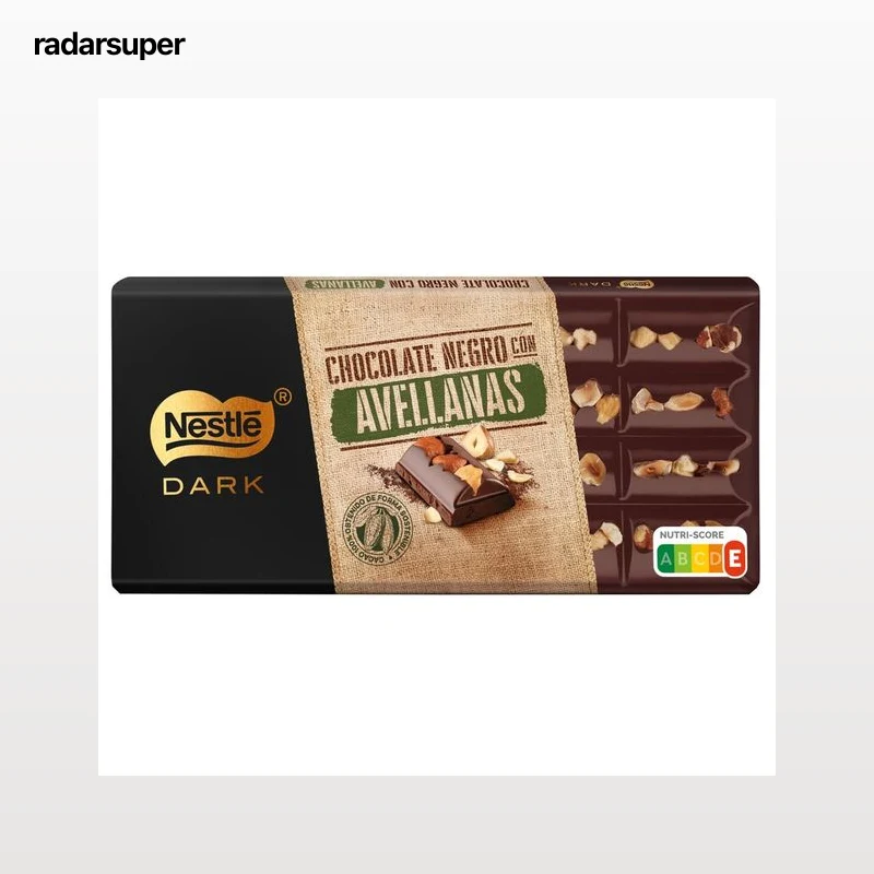 NESTLÉ Dark Chocolate negro con avellanas enteras 150 g.