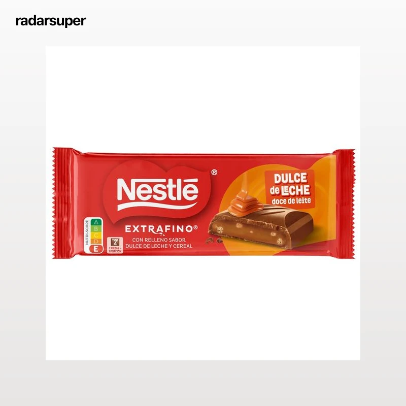NESTLE Extrafino Chocolate relleno dulce de leche 83 g.