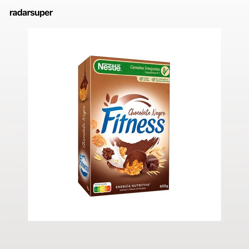 NESTLÉ FITNESS Cereales integrales con chocolate negro 540 g.