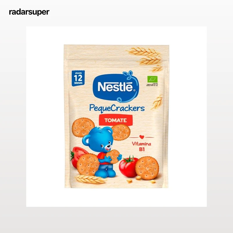 NESTLÉ Galletas infantiles ecológicas con tomate, a partir de 12 meses 100 g.