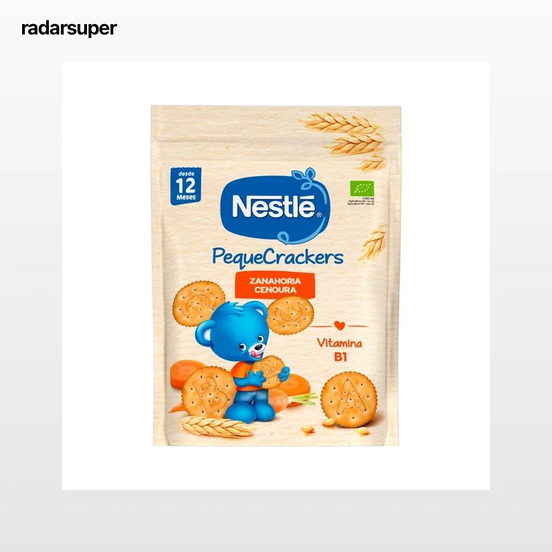 NESTLÉ Galletas infantiles ecológicas con zanahoria, a partir de 12 meses 100 g.