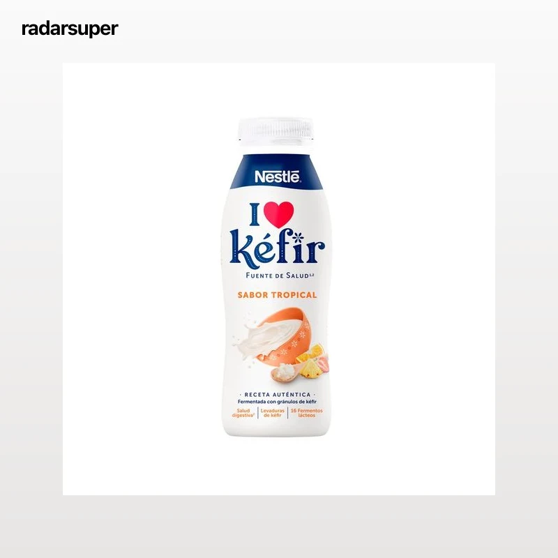NESTLÉ Kéfir líquido para beber con sabor tropical 491 ml.