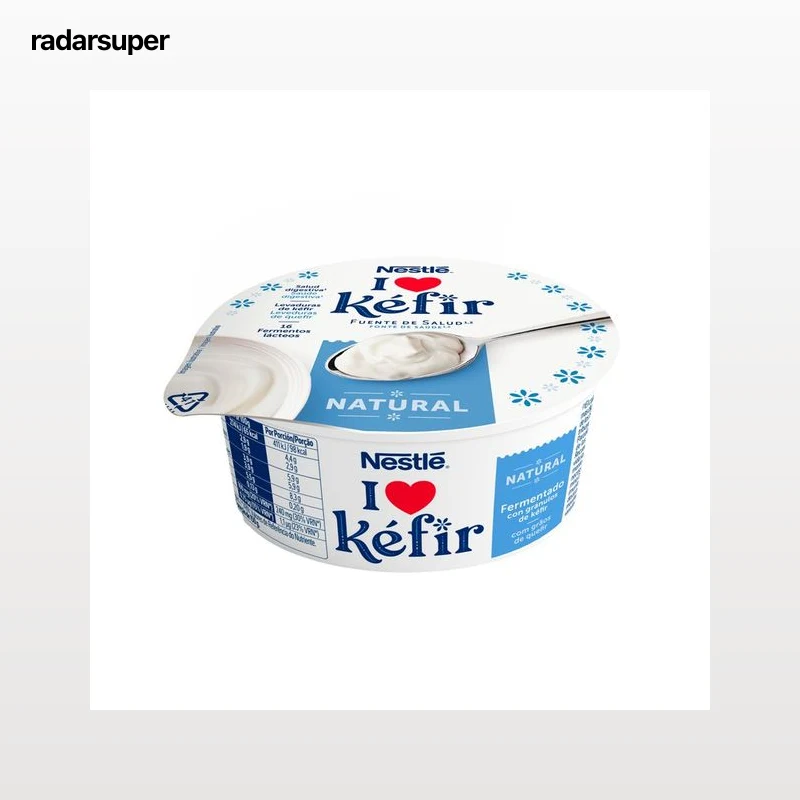 NESTLÉ Kéfir natural elaborado con fermentos lácteos y levaduras 150 g.