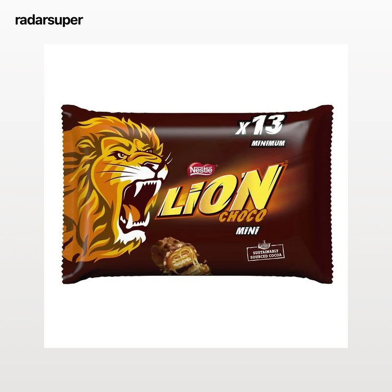 NESTLÉ Lion Barritas de chocolate rellenas de dulce de leche y cereales 250 g.