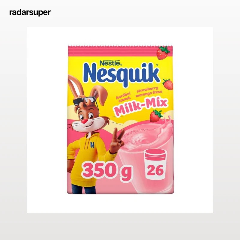 NESTLÉ Milk mix instantáneo fresa 350 g.