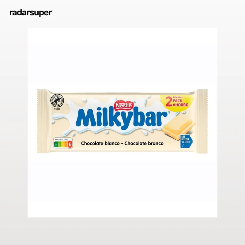 NESTLÉ Milkybar Chocolate blanco en tableta pack 2 uds. 200 g.