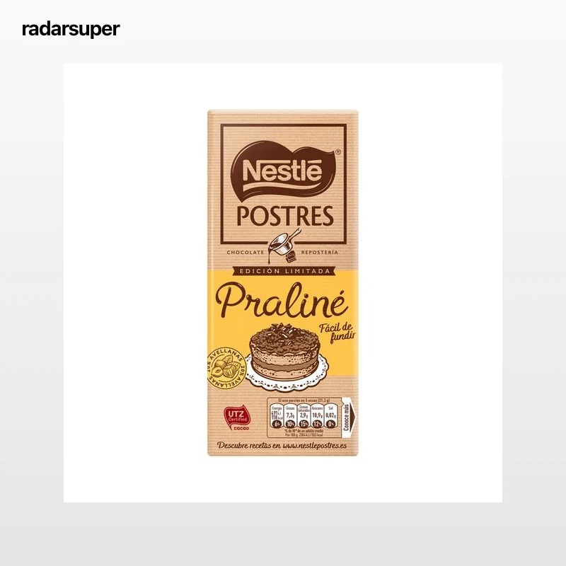 NESTLÉ Postres Chocolate para postres Praliné 170 g.