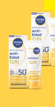 NIVEA SUN Protección facial antedad Q10 FPS 50+