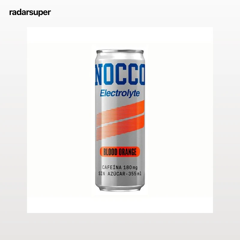 NOCCO Bebida electrolyte blood orange 355 ml.