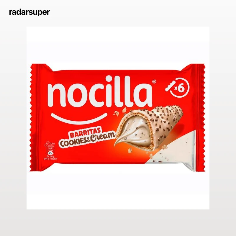 NOCILLA Barrita nocilla cookies & cream 6 uds.129g.