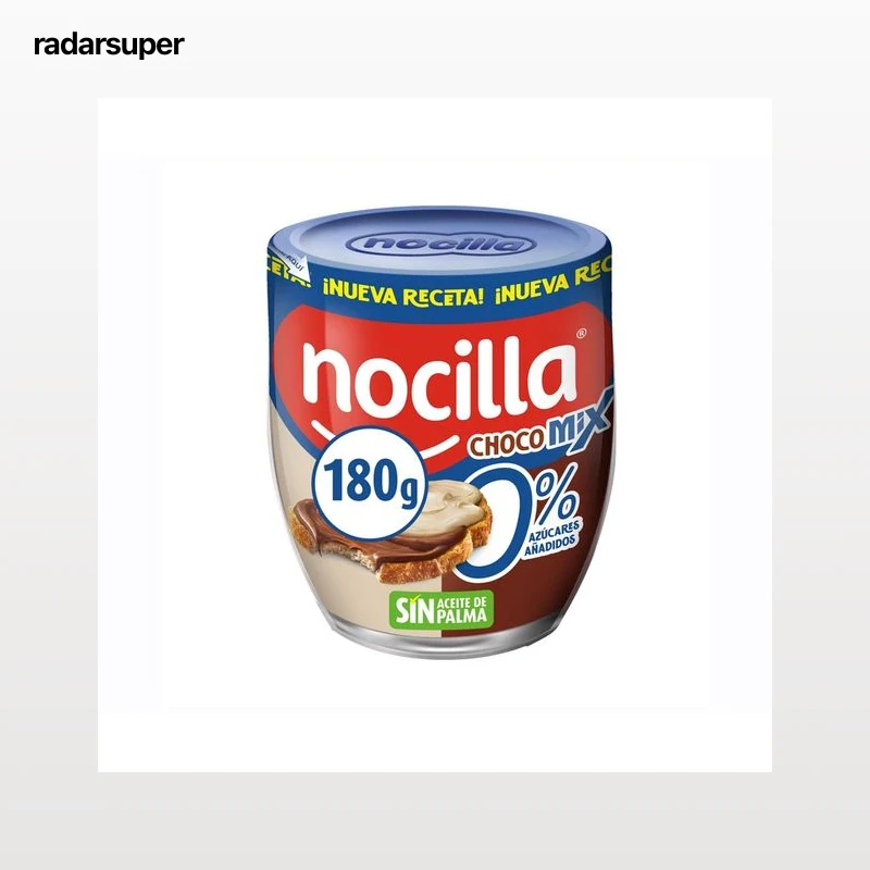 NOCILLA Crema de cacaco y leche con avellanas sin azúcares añadidos 180 g.