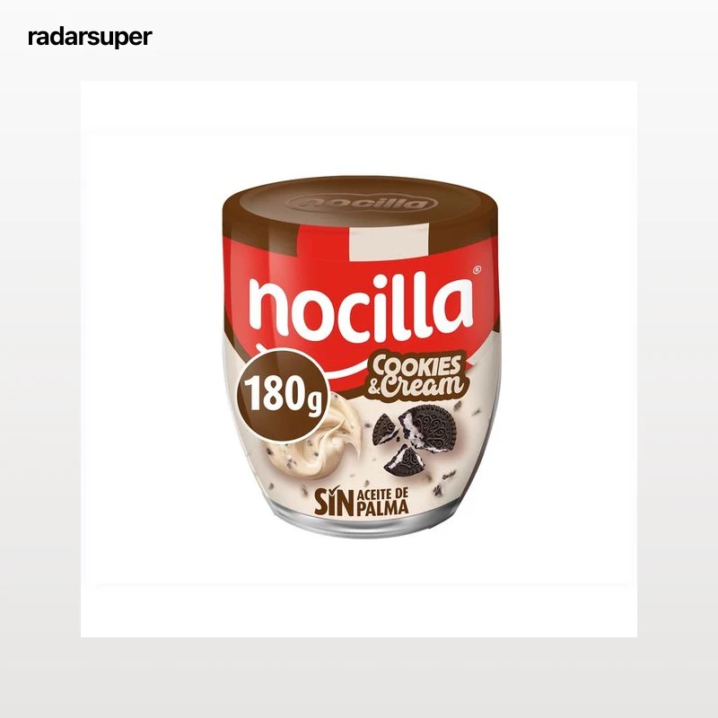 NOCILLA Crema de cacao con cookies y crema 180 g.