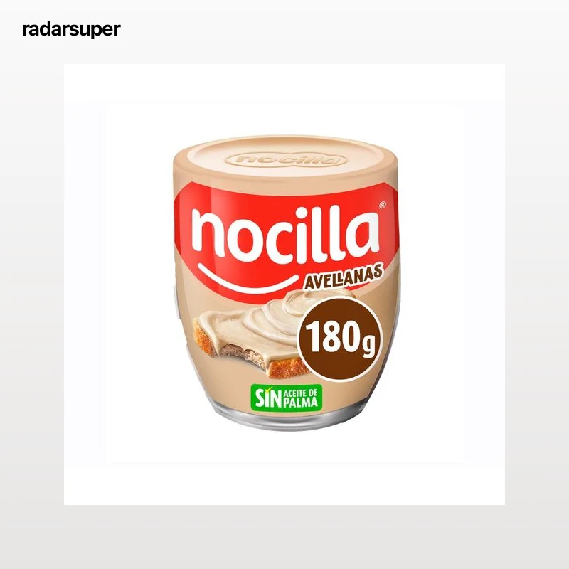 NOCILLA Crema de cacao con leche y avellanas vaso 180 g.