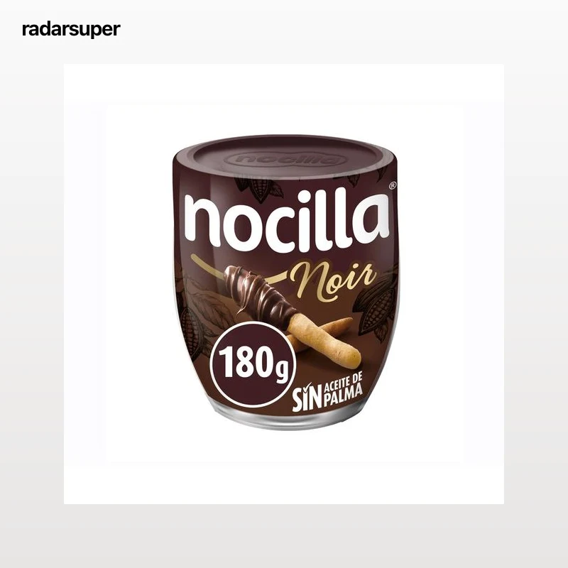 NOCILLA Crema de cacao negro con avellanas 180 g.