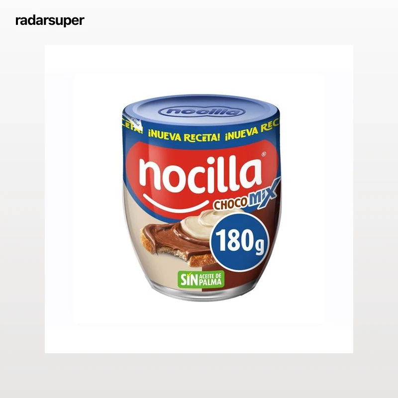 NOCILLA Doble crema de cacao y leche con avellanas, dos sabores, sin aceite de palma 180 g.