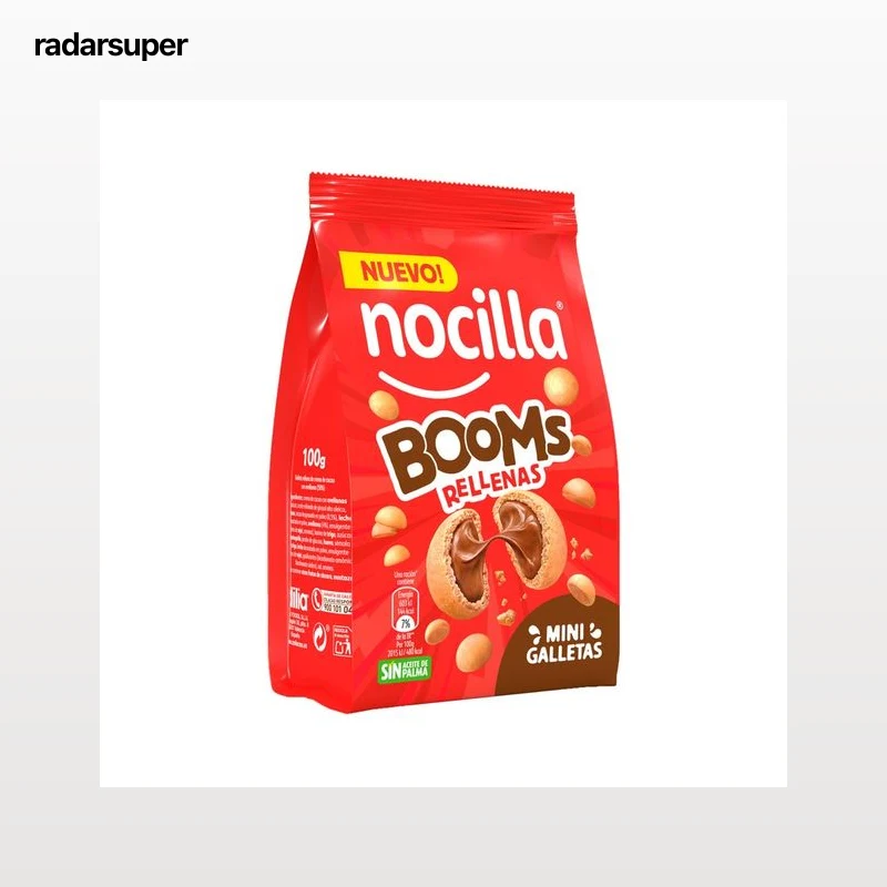 NOCILLA Galleta boom rellena de chocolate 100 g.