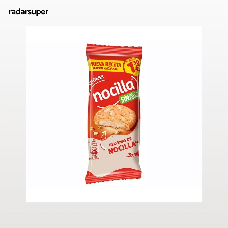 NOCILLA Galleta cookie blanca 3 uds. 60 g.