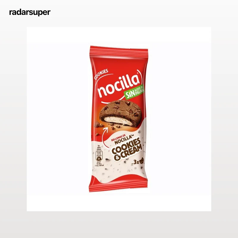 NOCILLA Galleta cookie crema de nocilla 3 uds. 60 g.