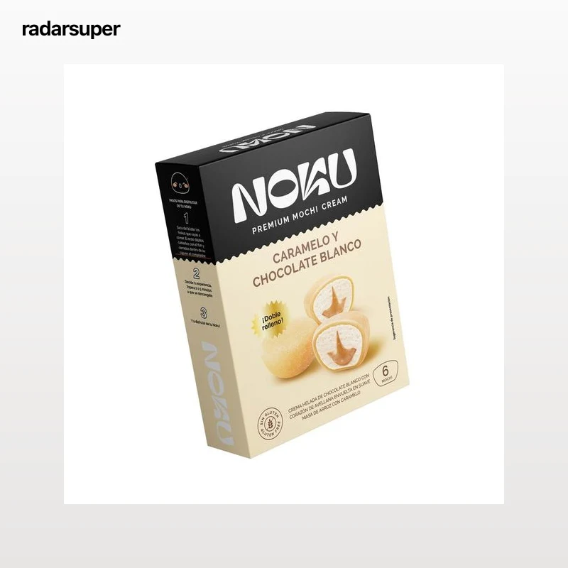 NOKU Mochi caramelo y chocolate blanco 210 g.