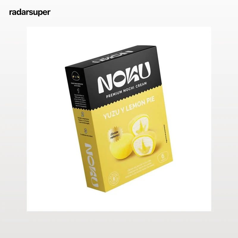 NOKU Mochi con doble relleno (yuzu con corazón de tarta de limón) 6 uds.