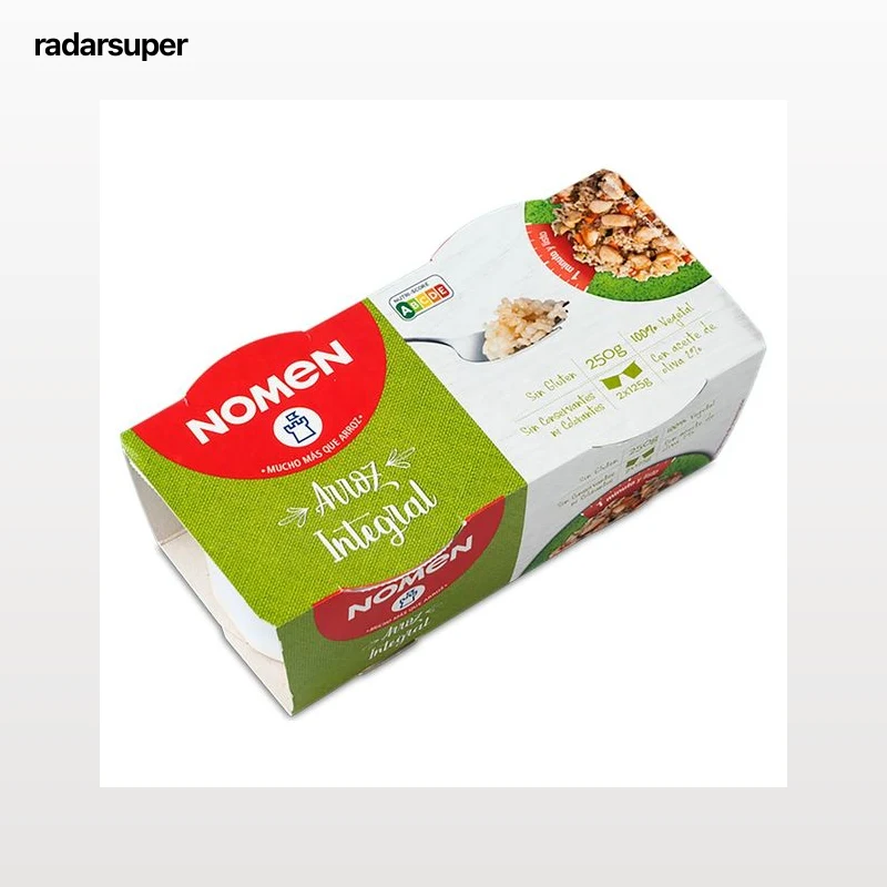 NOMEN Arroz integral, vasitos pack 2 x 125 g.