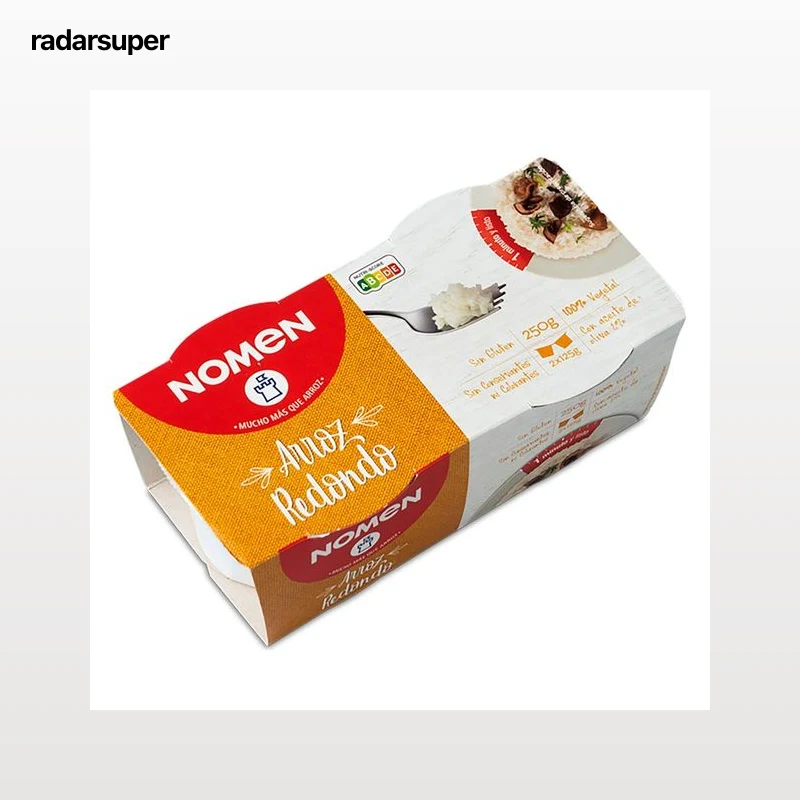 NOMEN Arroz redondo en vasitos pack 2 x 125 g.
