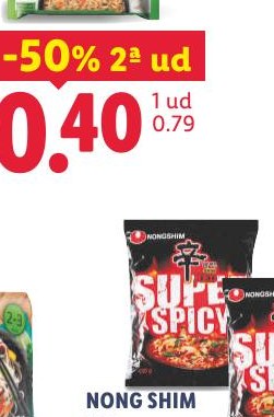NONG SHIM Fideos coreanos instantáneos picantes
