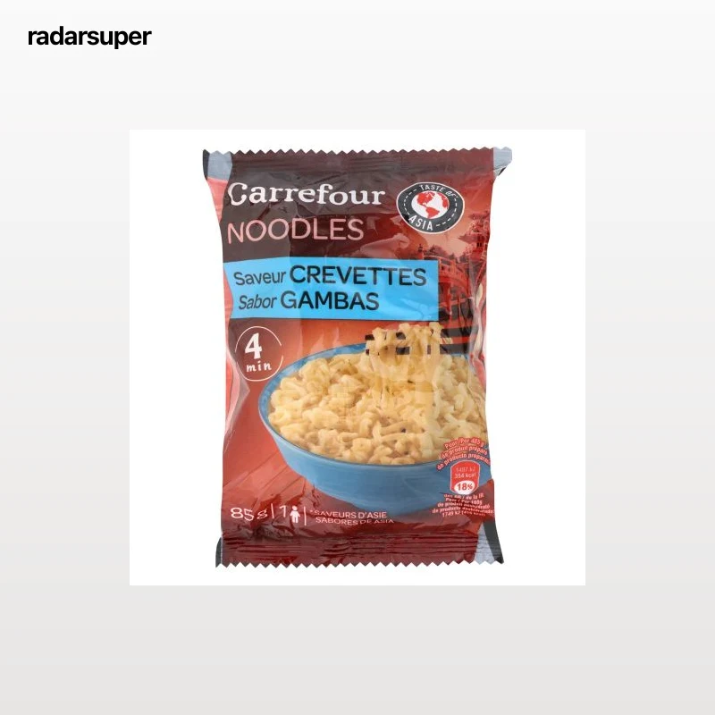 Noodles sabor a gamba Carrefour 85 g.