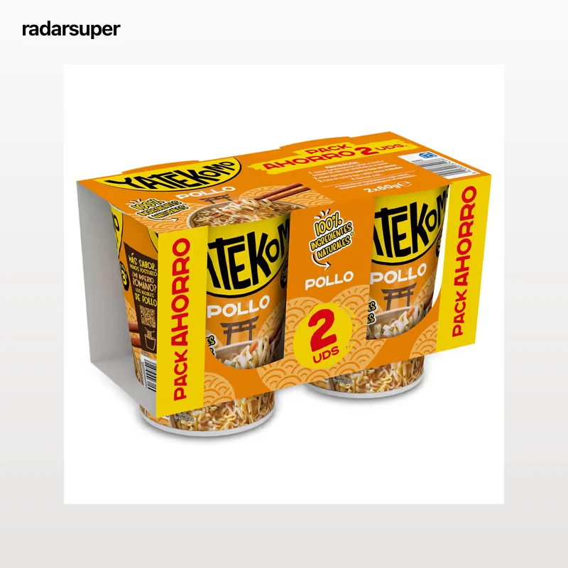 Noodles sabor pollo Gallina Blanca Yatekomo 2 x 60 g