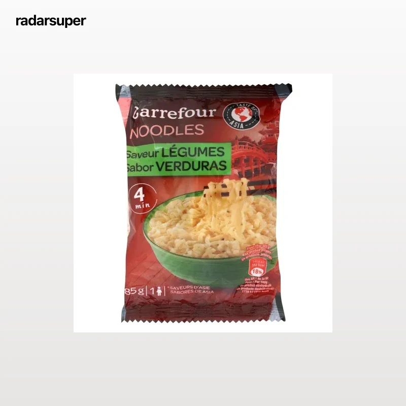 Noodles sabor verduras Carrefour 85 g.