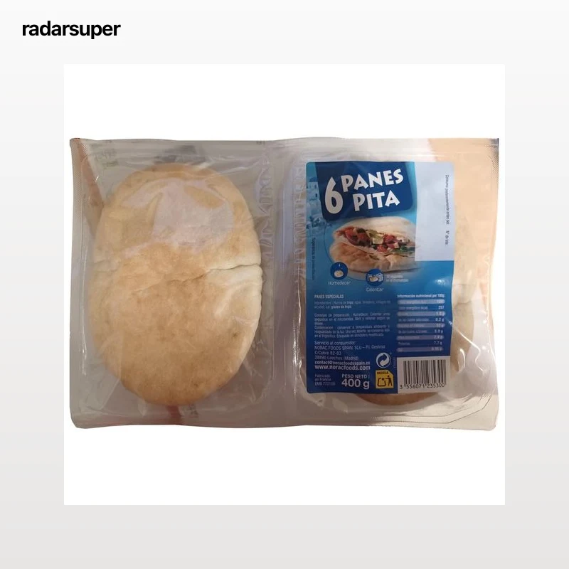 NORA Panes de pita 6 uds. 350 g.