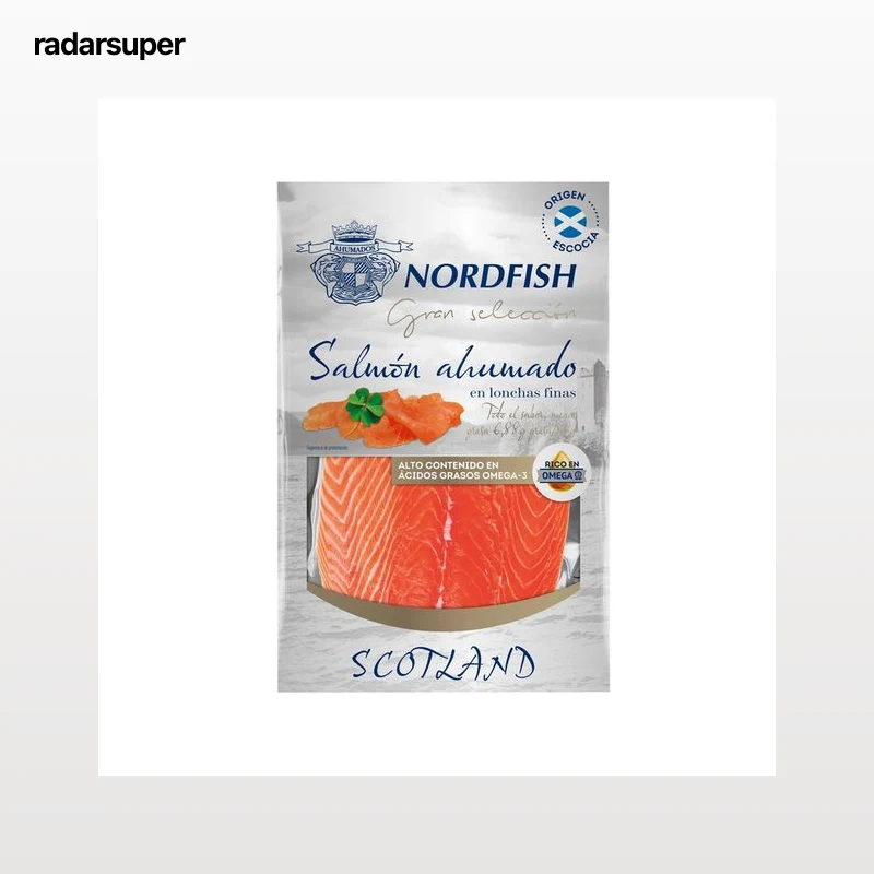 NORDFISH Salmón ahumado en finas lonchas, Escocés NORDFISH 80 g