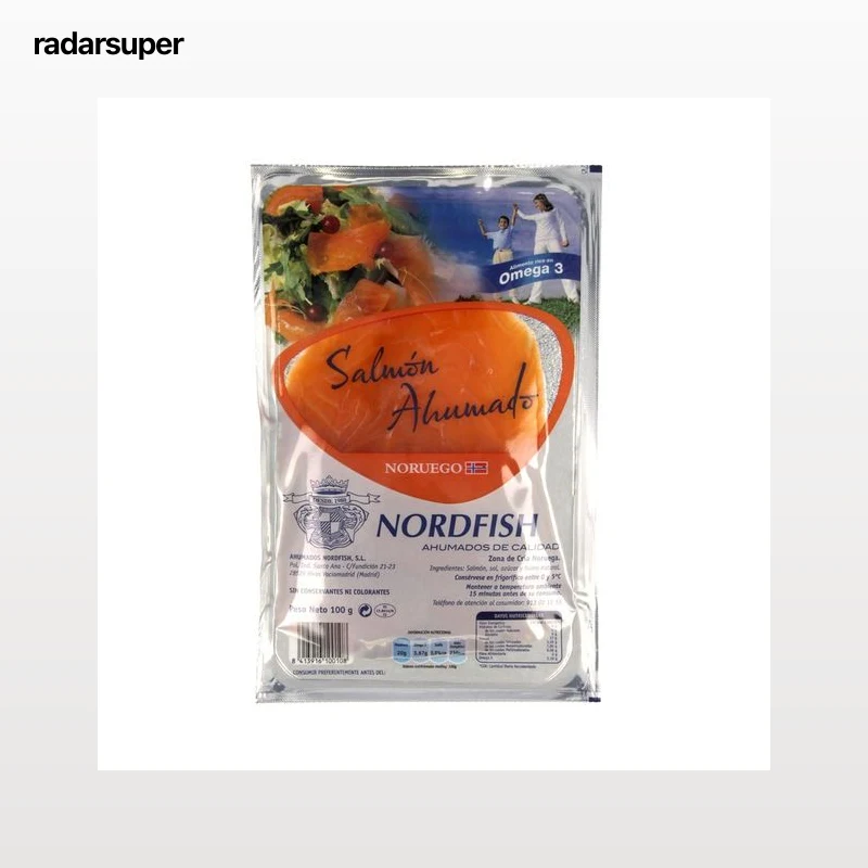 NORDFISH Salmón ahumado NORDFISH 100 g.
