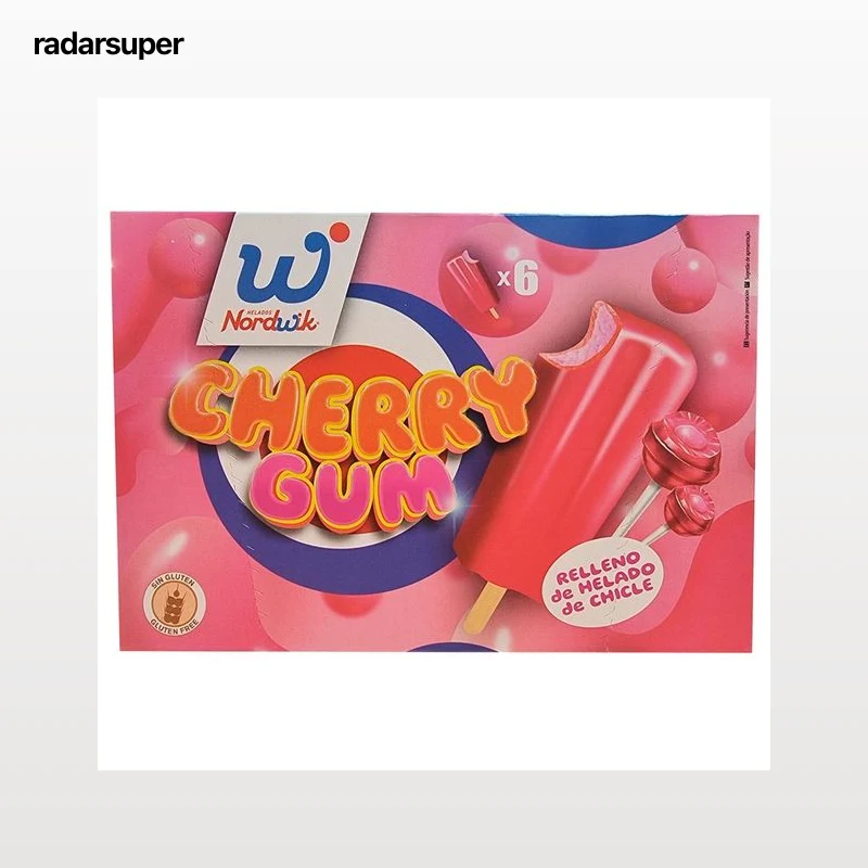 NORDWIK Polos cherry gum 390 g.