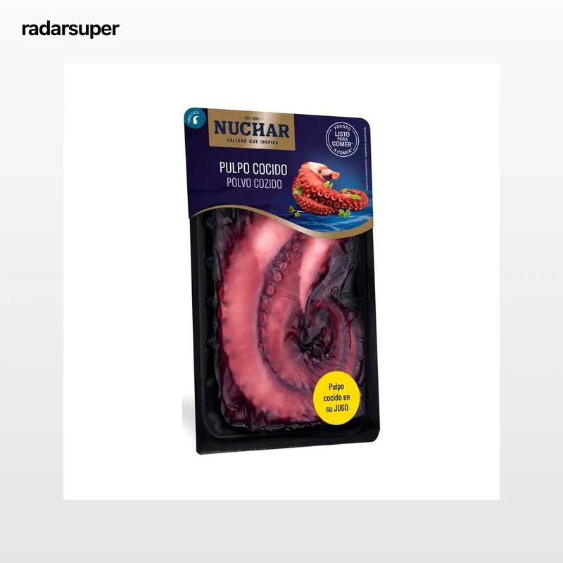 NUCHAR Pulpo cocido en su jugo dos patas NUCHAR 160 gr.