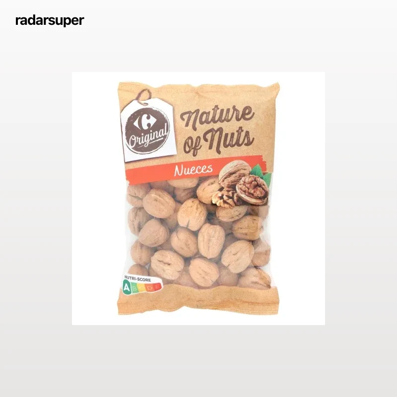 Nueces con cáscara Carrefour 650 g.