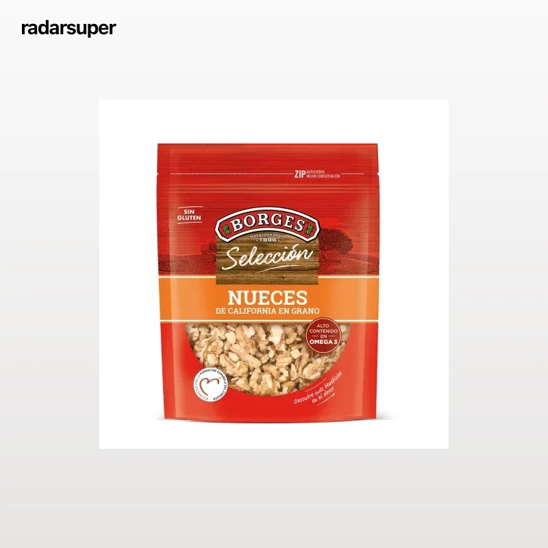 Nueces en grano Borges sin gluten 130 g.