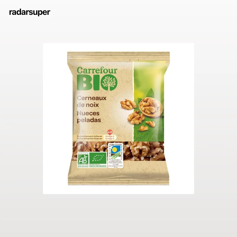 Nueces peladas ecológicas Carrefour Bio 90 g.