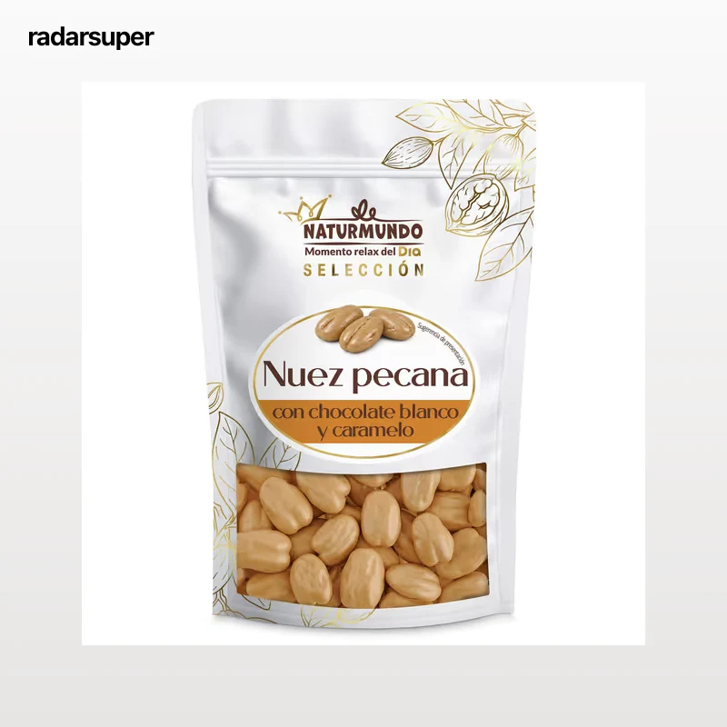 Nuez pecana con chocolate blanco y caramelo Dia Naturmundo 150 g