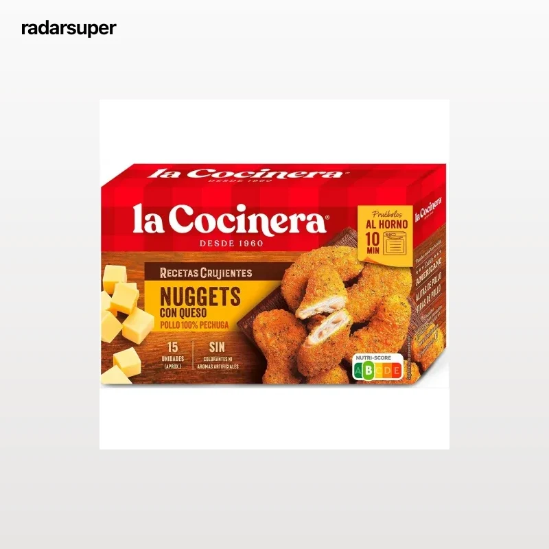 Nuggets con queso Recetas Crujientes La Cocinera 350 g.