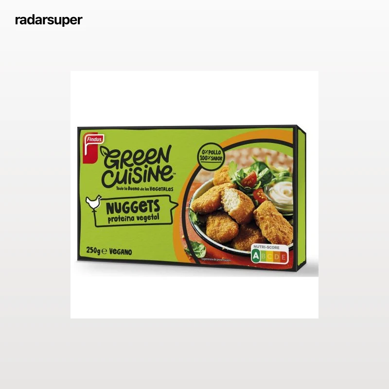 Nuggets de proteína de guisante y trigo Green Cuisine Findus 250 g.