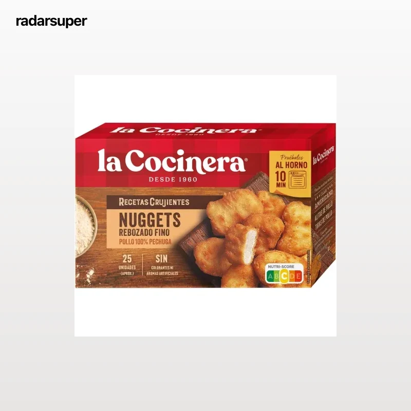 Nuggets rebozado fino Recetas Crujientes La Cocinera 400 g.