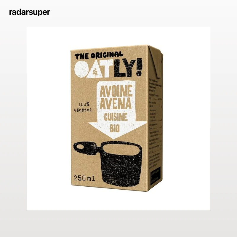OAT-LY! Crema de avena ecológica OATLY 250 ml.