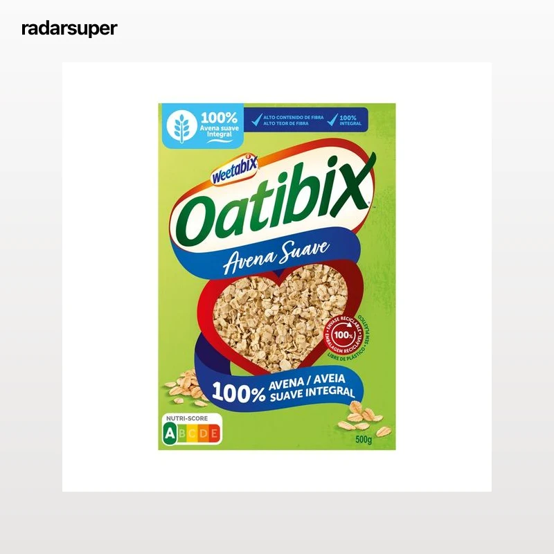 OATIBIX WEETABIX Cereales de fibra con copos de avena suaves 500 g.