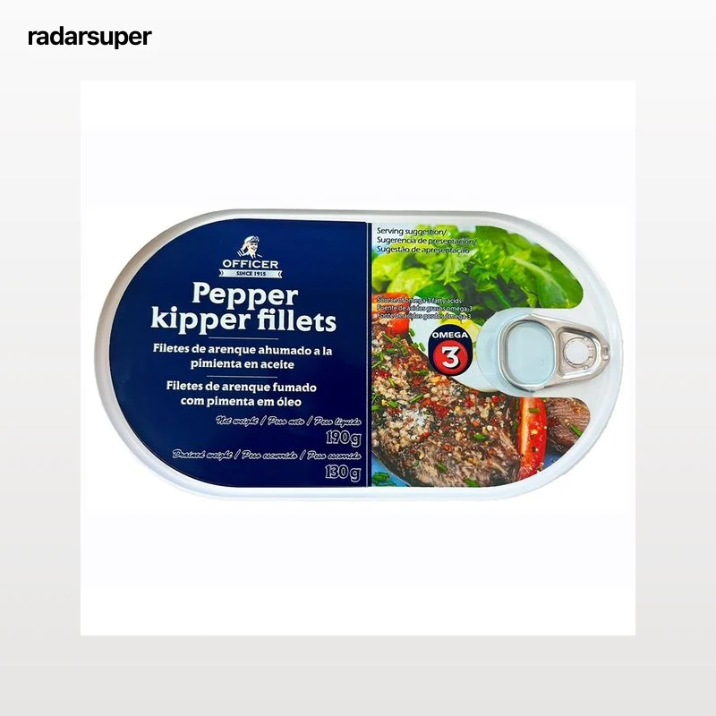 OFFICER Filete de arenque ahumado en aceite a la pimienta 130g