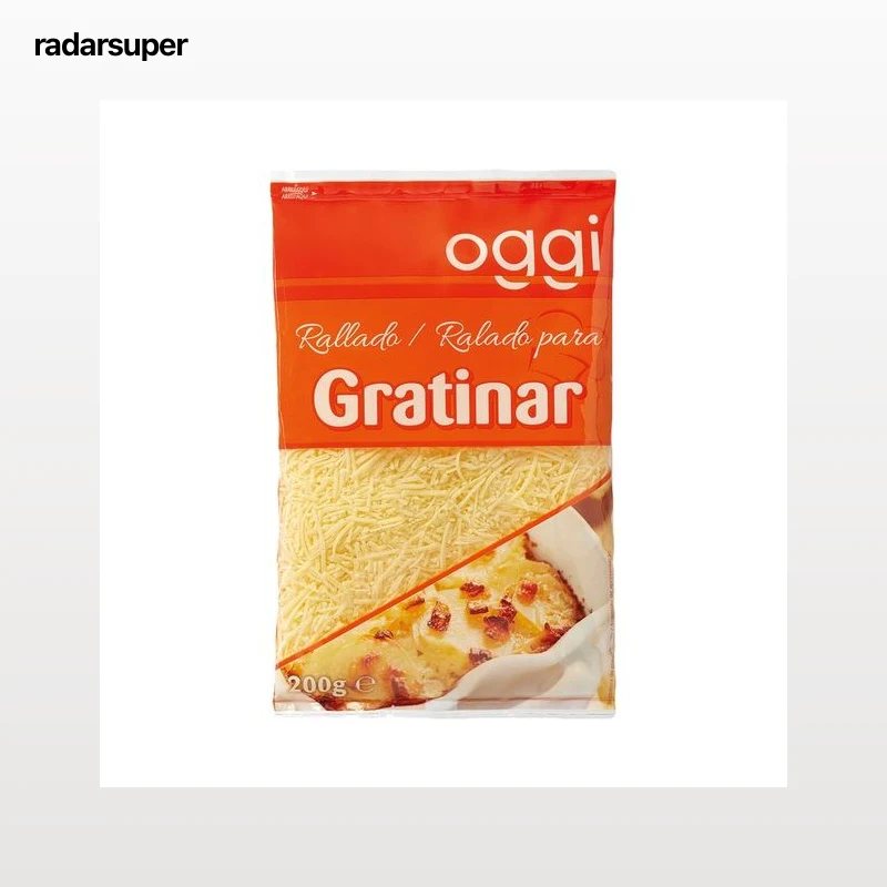 OGGI Queso rallado en hilo, especial para gratinar 200 g.