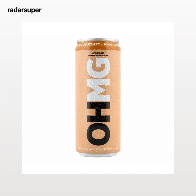 OHMG Agua con gas magnesio, melecotón, romero y ashwag 250 ml.