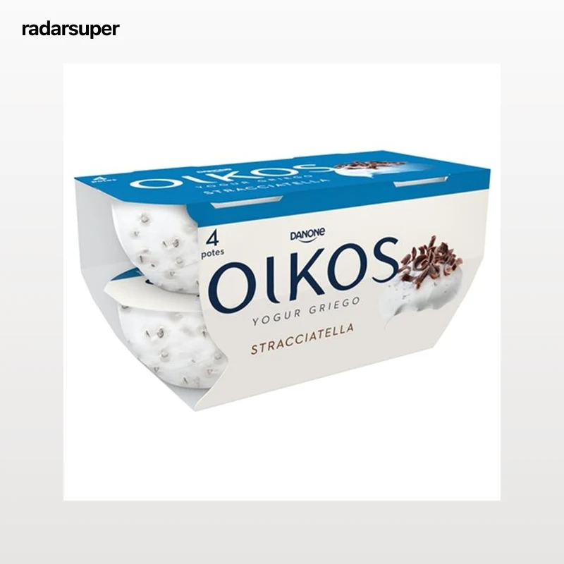OIKOS Yogur griego con stracciatella de Danone 4 x 110 g.