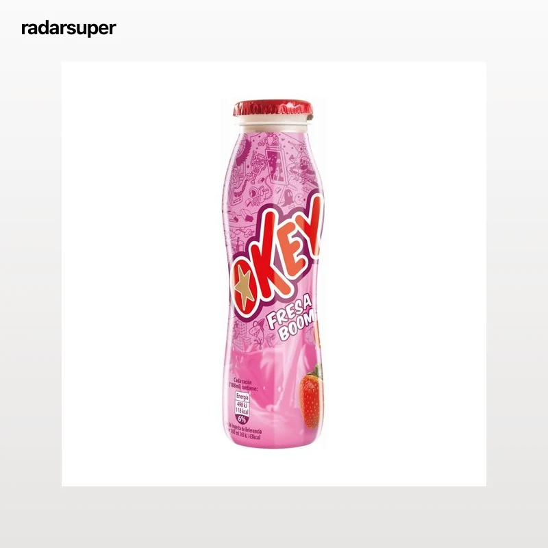 OKEY Mini Batido de fresa 188 ml.